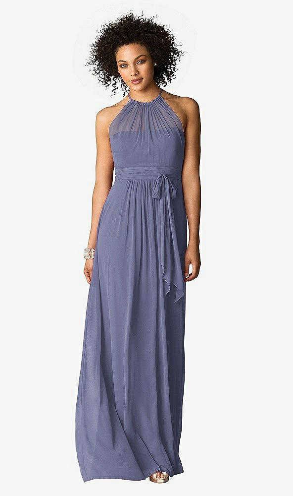 Front View - French Blue After Six Bridesmaid Dress 6613
