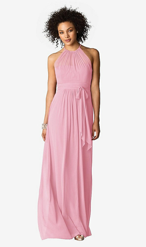 Front View - Peony Pink After Six Bridesmaid Dress 6613