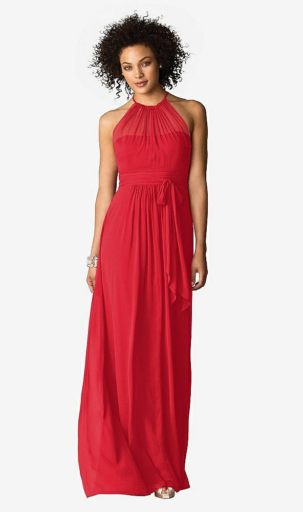 Front View - Parisian Red After Six Bridesmaid Dress 6613