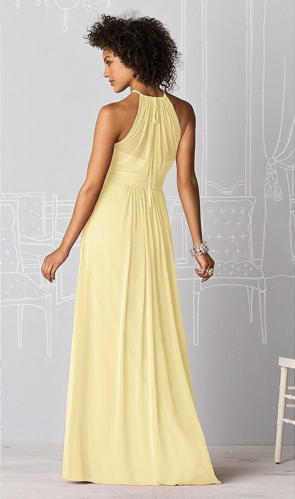 Back View - Pale Yellow After Six Bridesmaid Dress 6613