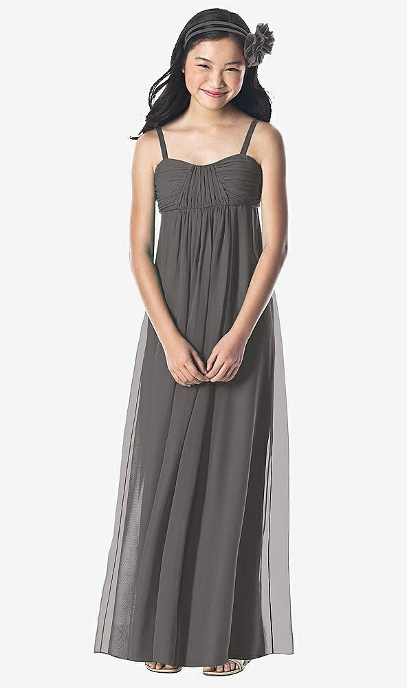 Front View - Caviar Gray Dessy Collection Junior Bridesmaid Style JR835