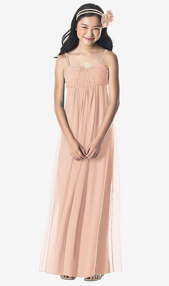 Front View - Pale Peach Dessy Collection Junior Bridesmaid Style JR835