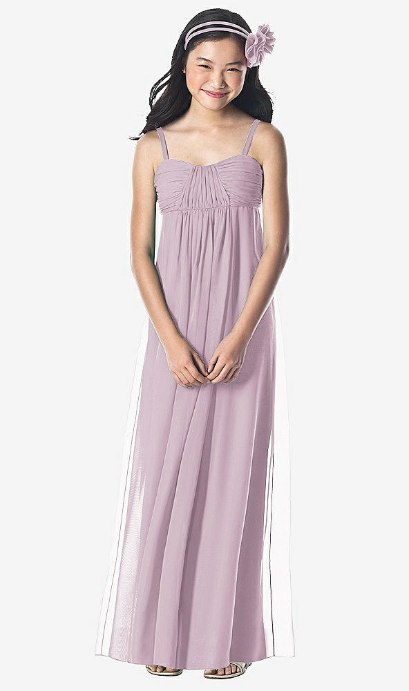 Front View - Suede Rose Dessy Collection Junior Bridesmaid Style JR835