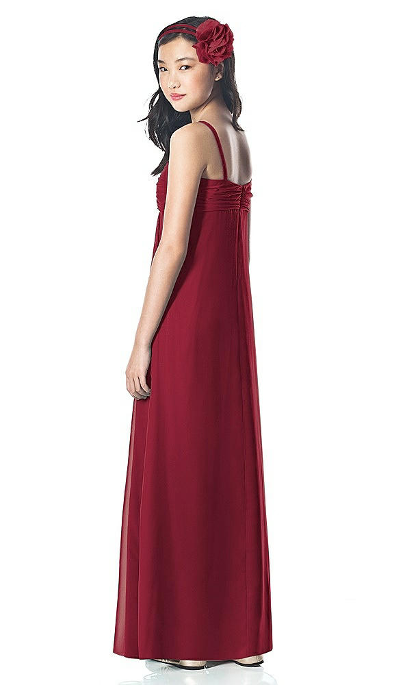 Back View - Burgundy Dessy Collection Junior Bridesmaid Style JR835