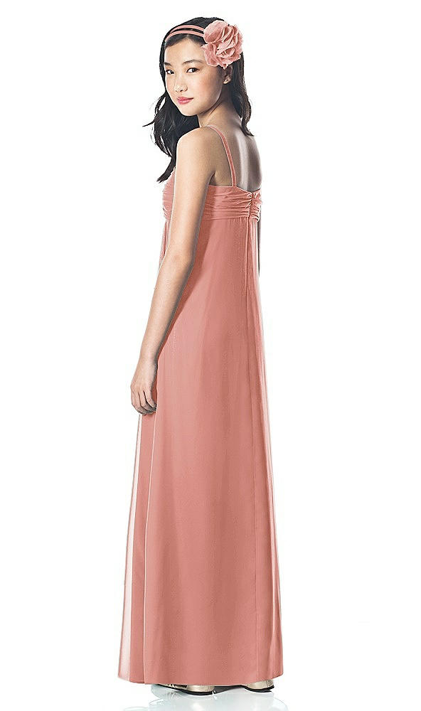 Back View - Desert Rose Dessy Collection Junior Bridesmaid Style JR835