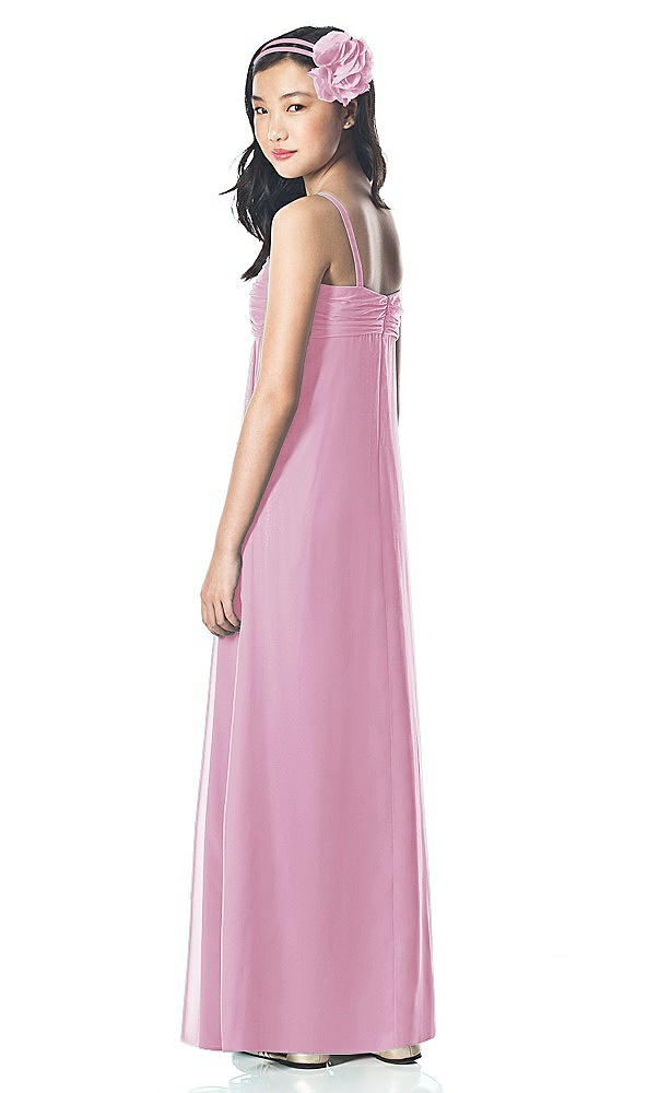 Back View - Powder Pink Dessy Collection Junior Bridesmaid Style JR835