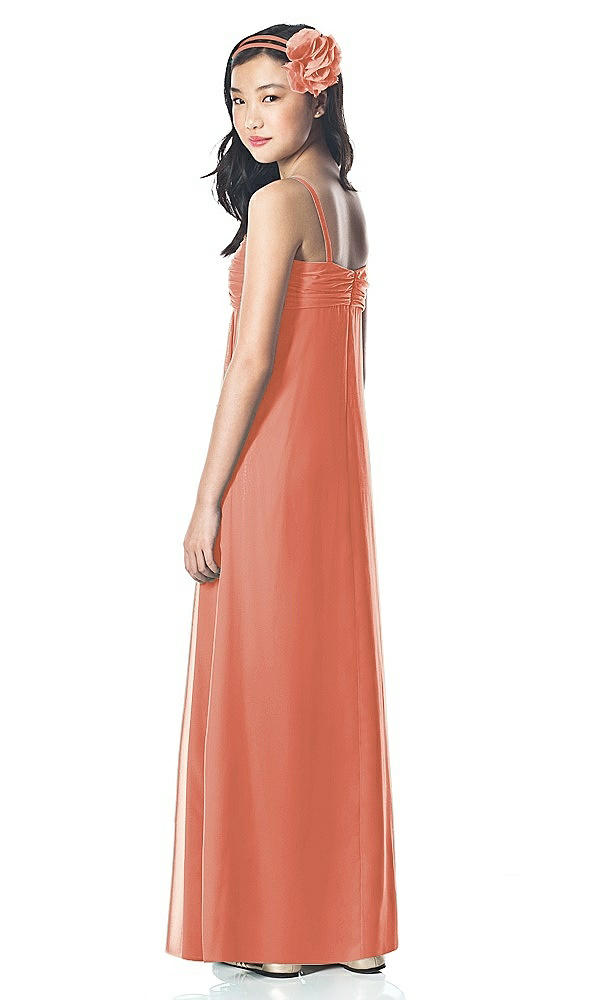 Back View - Terracotta Copper Dessy Collection Junior Bridesmaid Style JR835