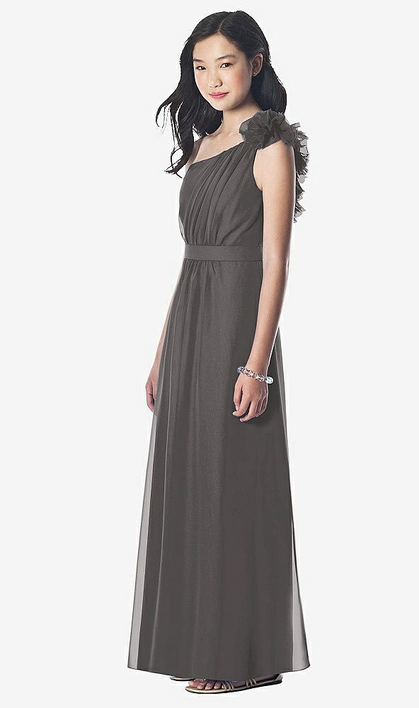Front View - Caviar Gray Dessy Collection Junior Bridesmaid style JR611
