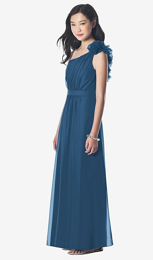 Front View - Dusk Blue Dessy Collection Junior Bridesmaid style JR611