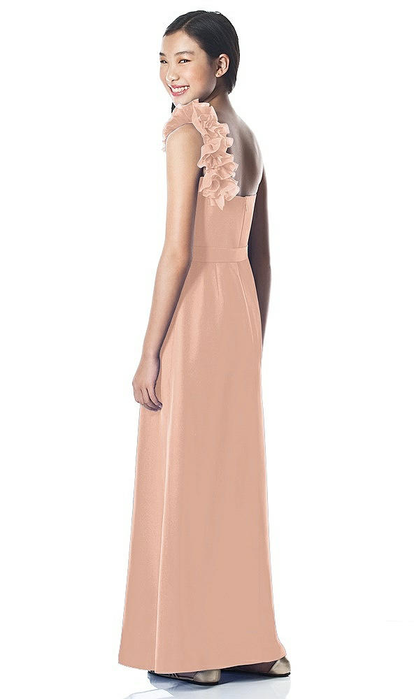 Back View - Pale Peach Dessy Collection Junior Bridesmaid style JR611