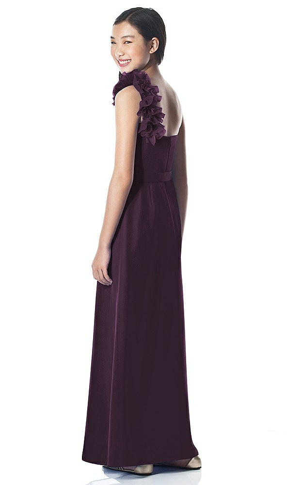 Back View - Aubergine Dessy Collection Junior Bridesmaid style JR611