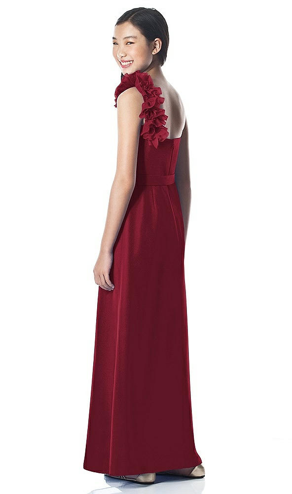 Back View - Burgundy Dessy Collection Junior Bridesmaid style JR611