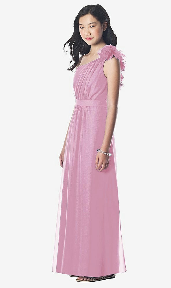 Front View - Powder Pink Dessy Collection Junior Bridesmaid style JR611