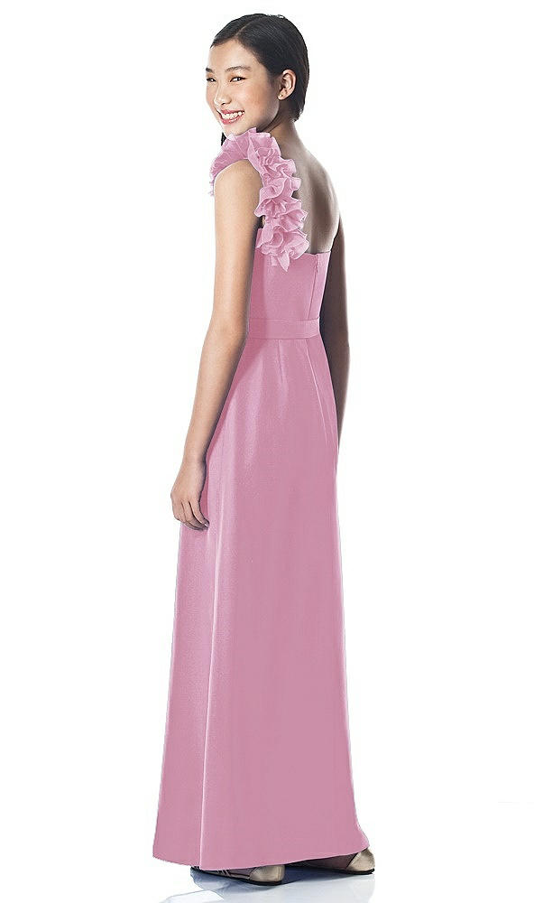 Back View - Powder Pink Dessy Collection Junior Bridesmaid style JR611