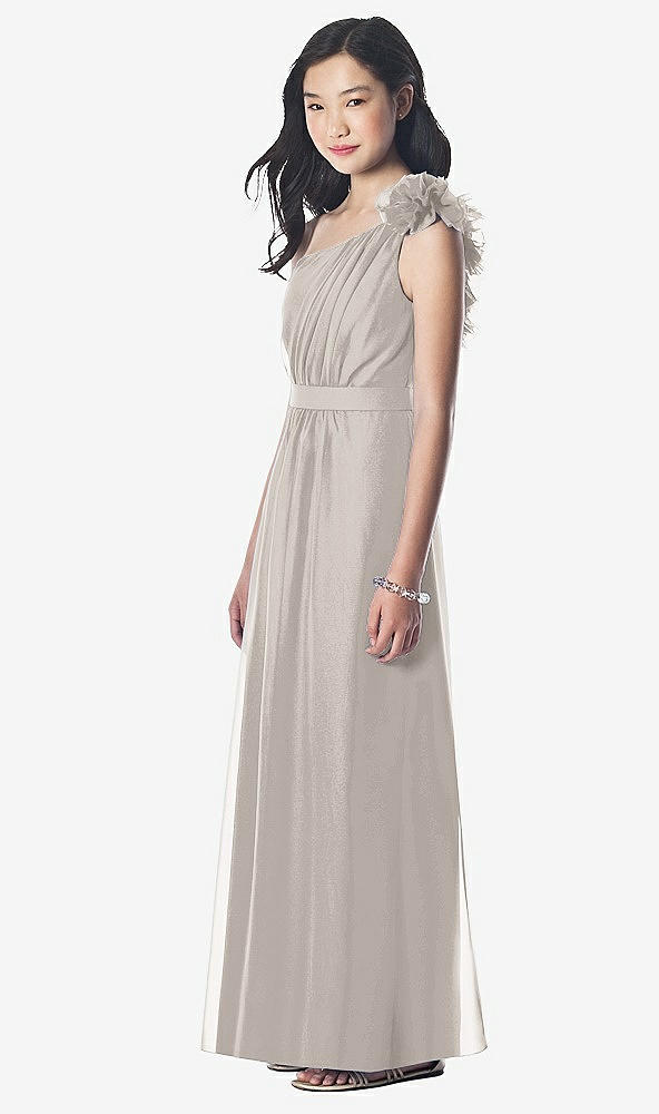 Front View - Taupe Dessy Collection Junior Bridesmaid style JR611