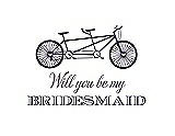 Front View Thumbnail - Violet & Aubergine Will You Be My Bridesmaid Card - Bike