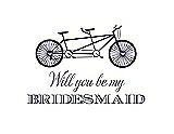 Front View Thumbnail - Amethyst & Aubergine Will You Be My Bridesmaid Card - Bike