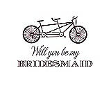 Front View Thumbnail - Bordeaux & Aubergine Will You Be My Bridesmaid Card - Bike