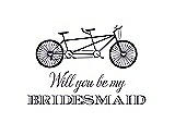 Front View Thumbnail - Concord & Aubergine Will You Be My Bridesmaid Card - Bike