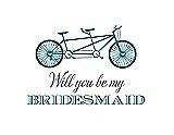 Front View Thumbnail - Niagara & Aubergine Will You Be My Bridesmaid Card - Bike