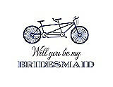 Front View Thumbnail - Sailor & Aubergine Will You Be My Bridesmaid Card - Bike
