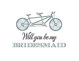 Front View Thumbnail - Surf Spray & Aubergine Will You Be My Bridesmaid Card - Bike