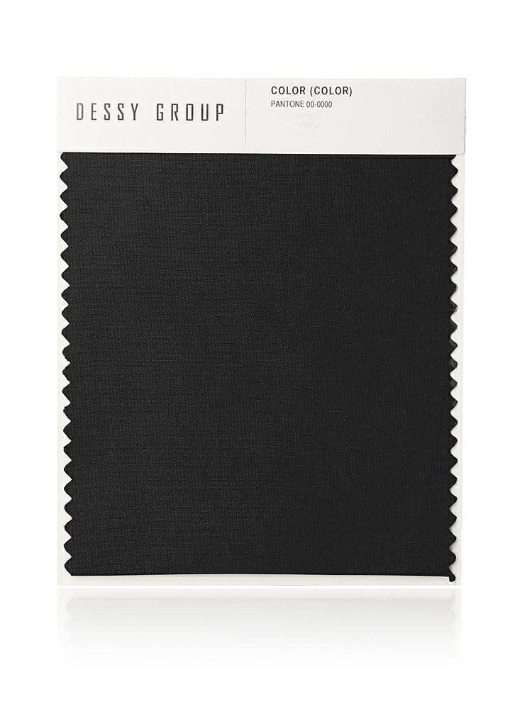 Front View - Black Lux Chiffon Swatch