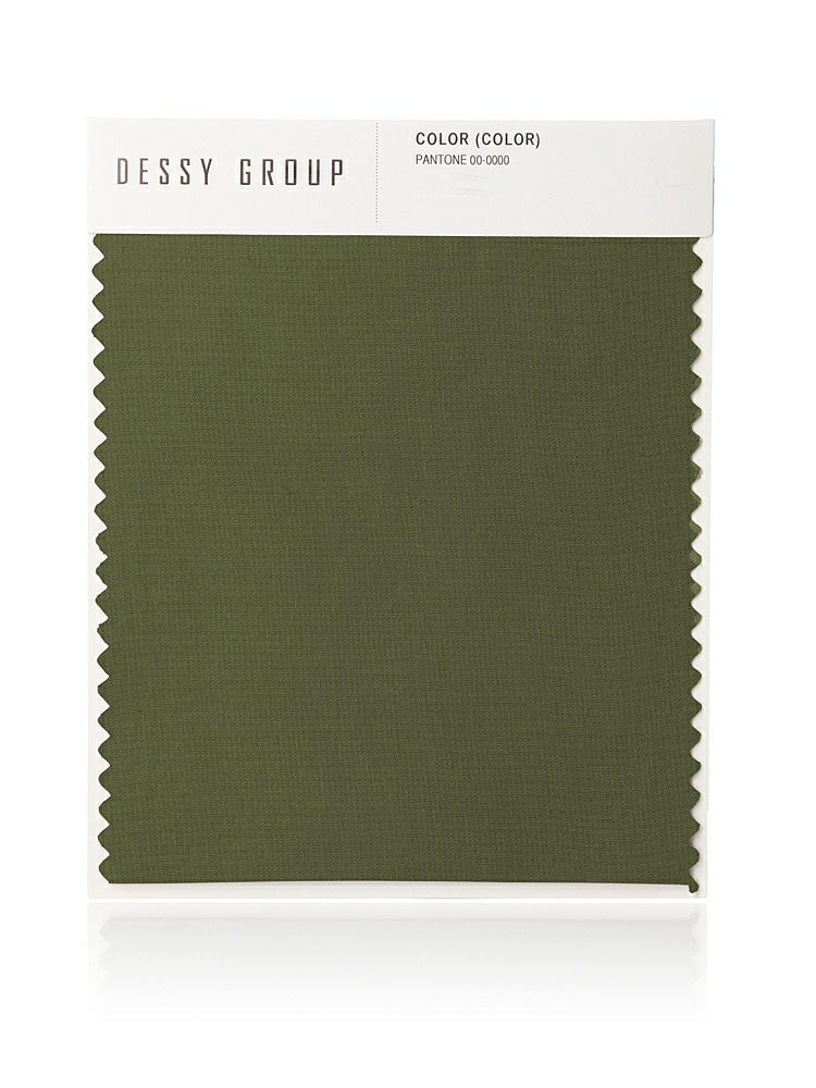 Front View - Olive Green Lux Chiffon Swatch