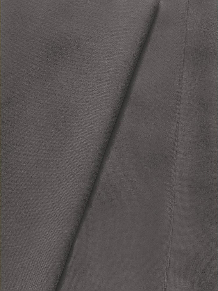 Front View - Caviar Gray Lux Chiffon Fabric by the Yard