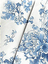 Front View Thumbnail - Cottage Rose Dusk Blue Lux Chiffon Fabric by the Yard