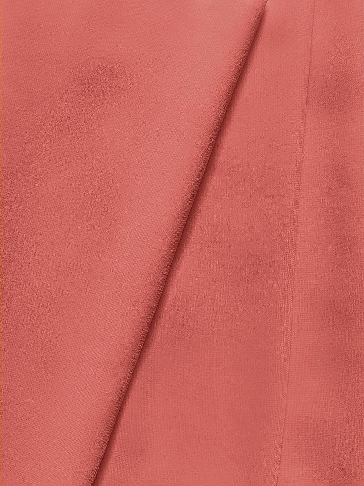Front View - Coral Pink Lux Chiffon Fabric by the Yard