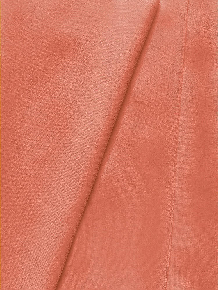 Front View - Terracotta Copper Lux Chiffon Fabric by the Yard