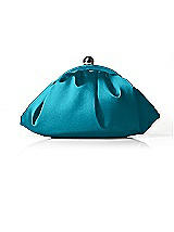 Front View Thumbnail - Oasis Gathered Satin Clutch
