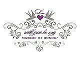 Front View Thumbnail - Cathedral & Orchid Will You Be My Matron of Honor Card - Classic