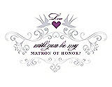 Front View Thumbnail - Dove & Orchid Will You Be My Matron of Honor Card - Classic