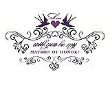 Front View Thumbnail - Majestic & Orchid Will You Be My Matron of Honor Card - Classic