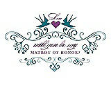 Front View Thumbnail - Oasis & Orchid Will You Be My Matron of Honor Card - Classic