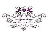 Front View Thumbnail - Paradise & Orchid Will You Be My Matron of Honor Card - Classic