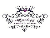 Front View Thumbnail - Amethyst & Orchid Will You Be My Matron of Honor Card - Classic