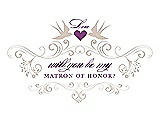 Front View Thumbnail - Cameo & Orchid Will You Be My Matron of Honor Card - Classic