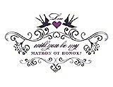 Front View Thumbnail - Concord & Orchid Will You Be My Matron of Honor Card - Classic