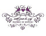 Front View Thumbnail - Dahlia & Orchid Will You Be My Matron of Honor Card - Classic