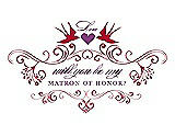 Front View Thumbnail - Flame & Orchid Will You Be My Matron of Honor Card - Classic