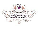 Front View Thumbnail - Fresco & Orchid Will You Be My Matron of Honor Card - Classic