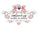 Front View Thumbnail - Ginger & Orchid Will You Be My Matron of Honor Card - Classic