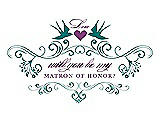 Front View Thumbnail - Jade & Orchid Will You Be My Matron of Honor Card - Classic