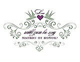Front View Thumbnail - Mermaid & Orchid Will You Be My Matron of Honor Card - Classic