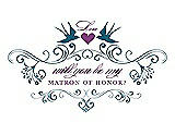 Front View Thumbnail - Mosaic & Orchid Will You Be My Matron of Honor Card - Classic