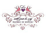 Front View Thumbnail - Nectar & Orchid Will You Be My Matron of Honor Card - Classic