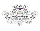 Front View Thumbnail - Pebble Beach & Orchid Will You Be My Matron of Honor Card - Classic